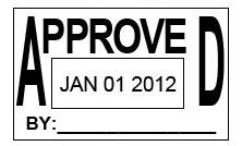 "APPROVED" Adjustable Dater (image for) "APPROVED" Adjustable Dater